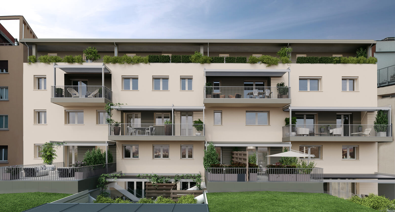 Balconi Residenza Archimede a Milano by Ge Homes