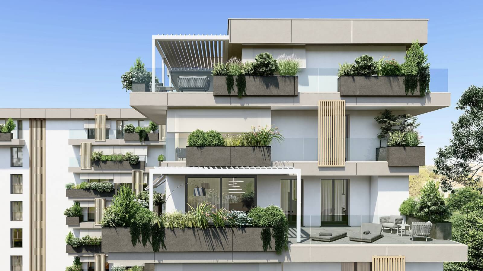 I balconi della Residenza Bindell by Ge Homes a Brugherio